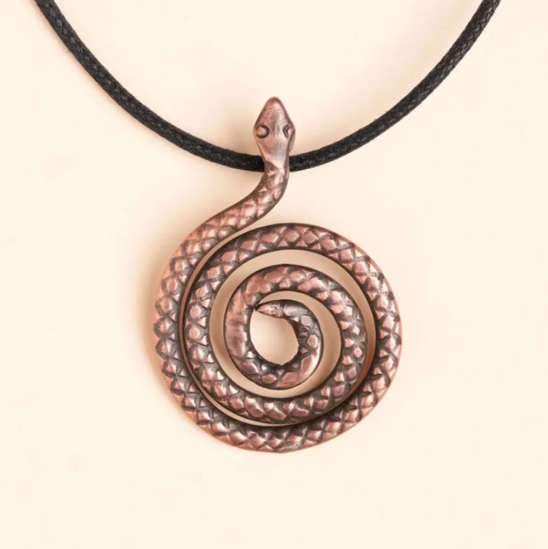 Кулон у формі змії - мідь 