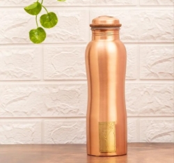 Медная бутылка для воды с логотипом, 950 мл