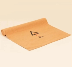 Коврик для йоги из 100% хлопка - оранжевый.