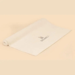 Коврик для йоги из органического хлопка ручной работы. Неокрашенный. Можно стирать.