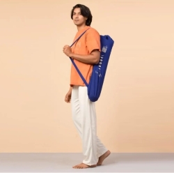 Органический чехол коврика для йоги, с мистическим принтом. Синий