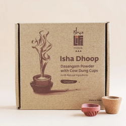 Натуральный порошок - Дасангам/Дхуп, с чашками из коровьего навоза. (12 шт.)