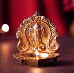 Лампа Линга Бхайрави. Латунная лампа.